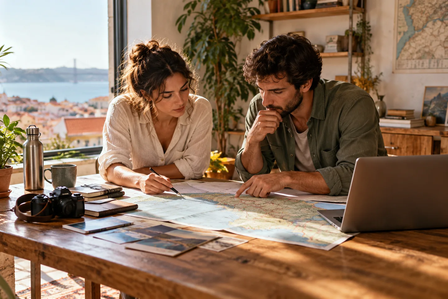 Preparação de pistas com mapas e fotografias Preparação de pistas com mapas e fotografias